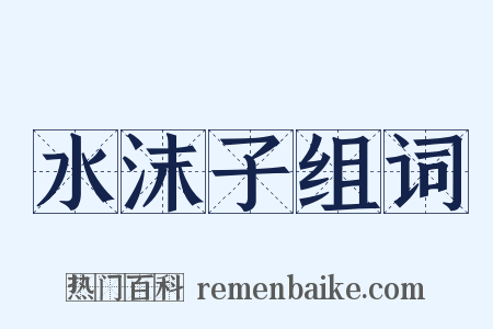 水沫子组词是什么意思的图片